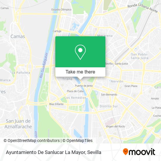 mapa Ayuntamiento De Sanlucar La Mayor
