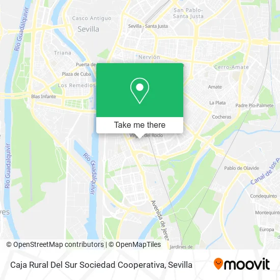 mapa Caja Rural Del Sur Sociedad Cooperativa
