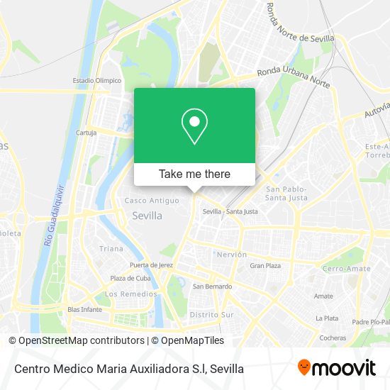 mapa Centro Medico Maria Auxiliadora S.l