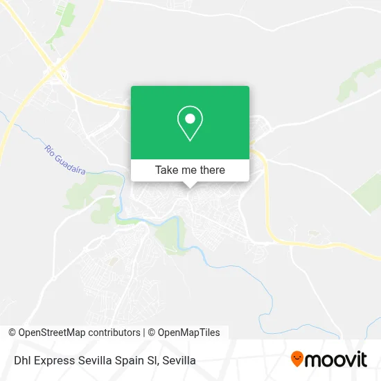 Dhl Express Sevilla Spain Sl map