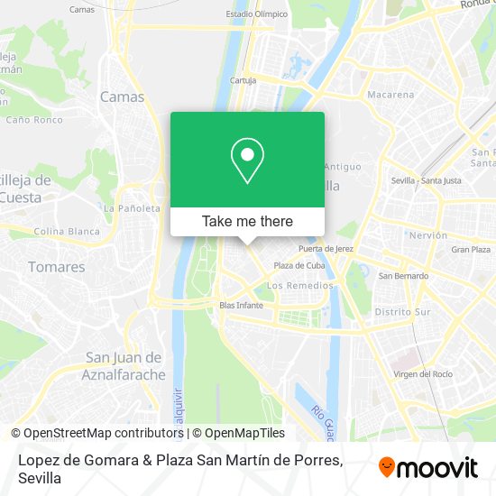 Lopez de Gomara & Plaza San Martín de Porres map
