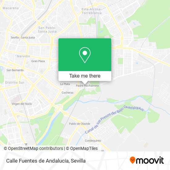 mapa Calle Fuentes de Andalucía
