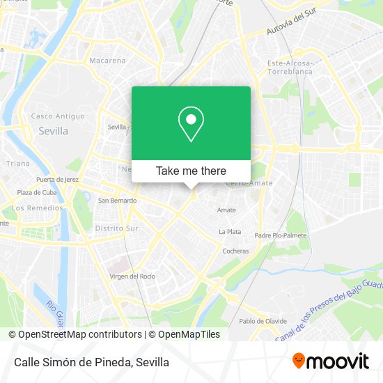 Calle Simón de Pineda map