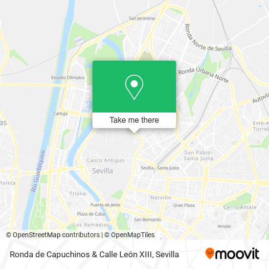 mapa Ronda de Capuchinos & Calle León XIII