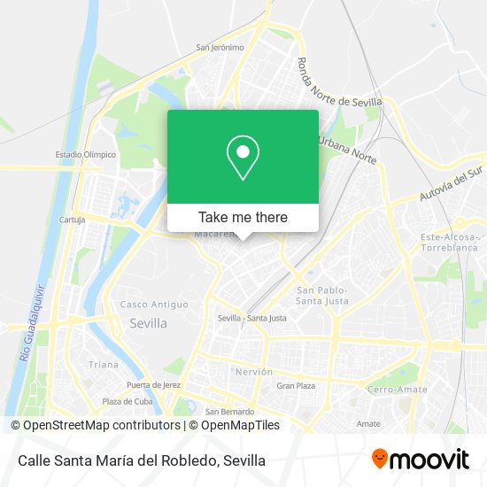 Calle Santa María del Robledo map