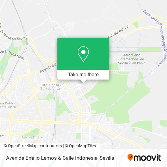 mapa Avenida Emilio Lemos & Calle Indonesia