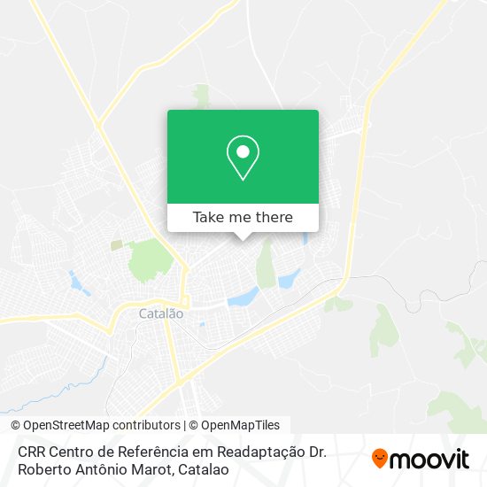 CRR Centro de Referência em Readaptação Dr. Roberto Antônio Marot map