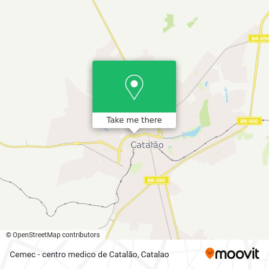 Mapa Cemec - centro medico de Catalão