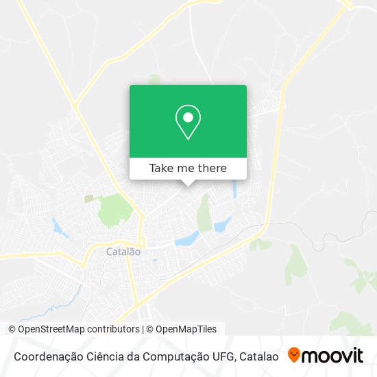 Coordenação Ciência da Computação UFG map