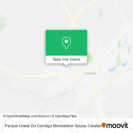 Mapa Parque Linear Do Corrégo Monsenhor Souza