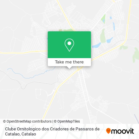 Clube Ornitologico dos Criadores de Passaros de Catalao map