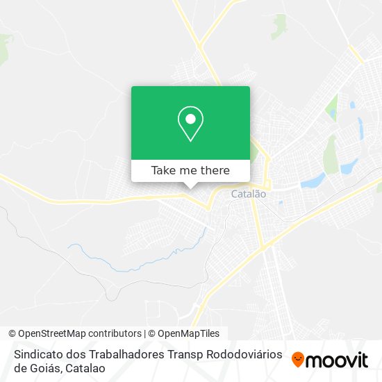 Mapa Sindicato dos Trabalhadores Transp Rododoviários de Goiás