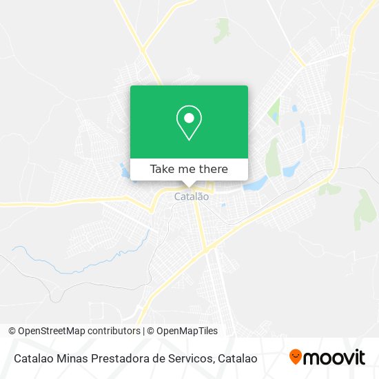 Mapa Catalao Minas Prestadora de Servicos