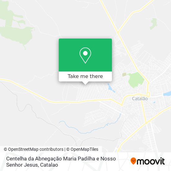 Mapa Centelha da Abnegação Maria Padilha e Nosso Senhor Jesus