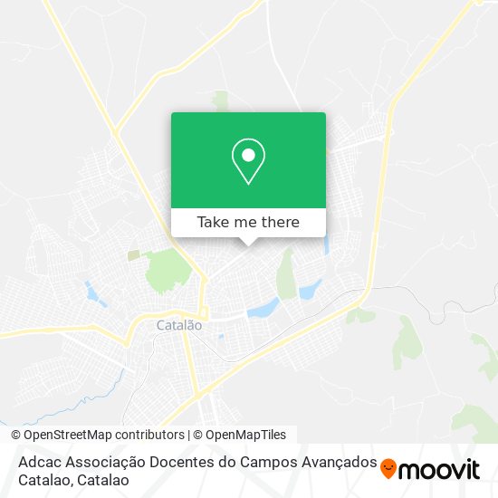 Mapa Adcac Associação Docentes do Campos Avançados Catalao