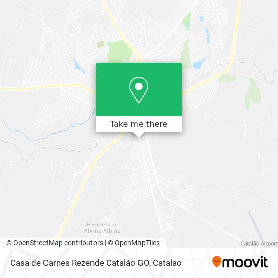 Mapa Casa de Carnes Rezende Catalão GO