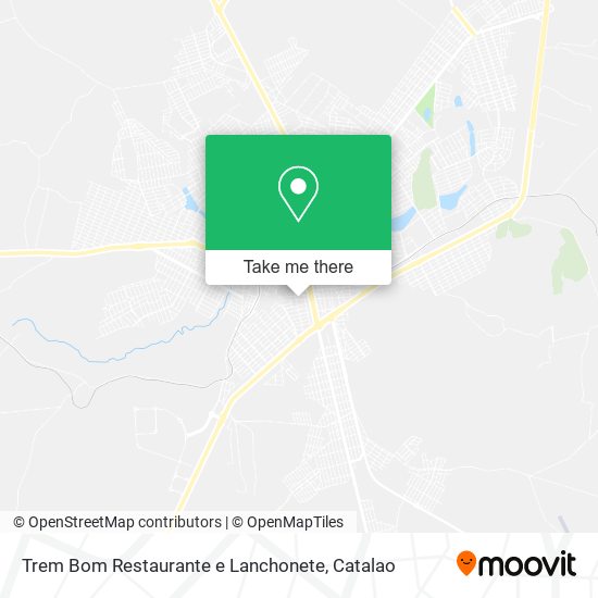 Mapa Trem Bom Restaurante e Lanchonete