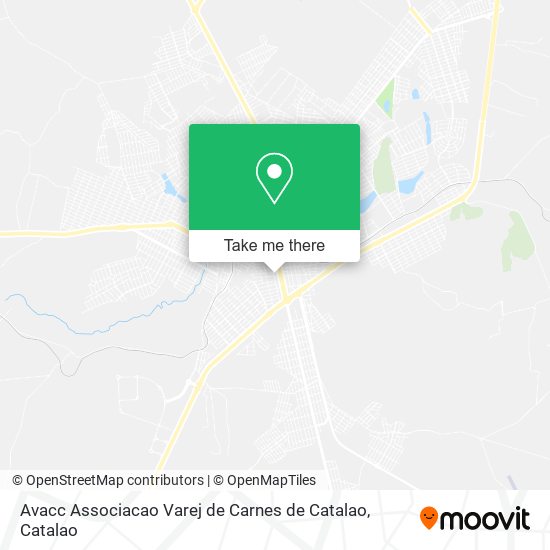 Mapa Avacc Associacao Varej de Carnes de Catalao
