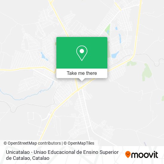 Unicatalao - Uniao Educacional de Ensino Superior de Catalao map