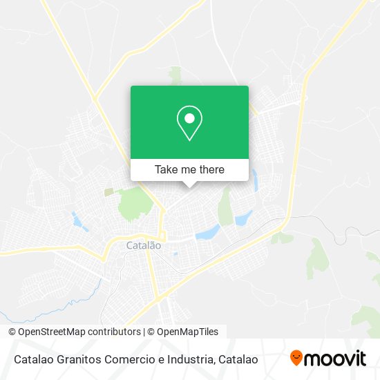 Mapa Catalao Granitos Comercio e Industria