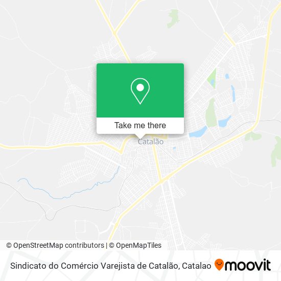 Sindicato do Comércio Varejista de Catalão map