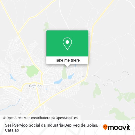 Mapa Sesi-Serviço Social da Indústria-Dep Reg de Goiás