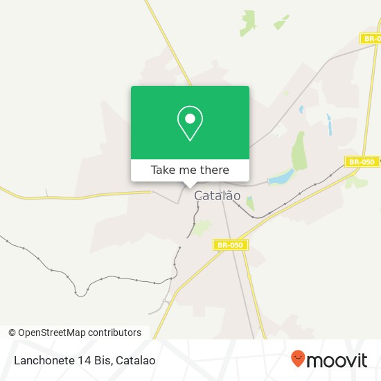 Mapa Lanchonete 14 Bis, Avenida 20 de Agosto, 1680 Catalão Catalão-GO 75701-010