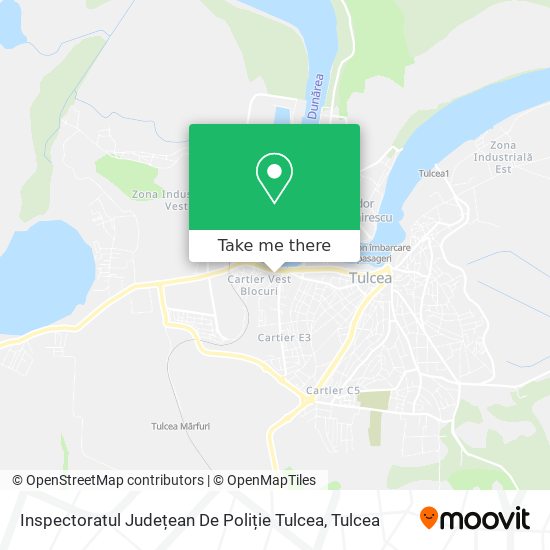 Inspectoratul Județean De Poliție Tulcea map