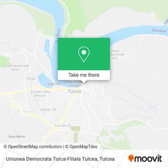 Uniunea Democrata Turca-Filiala Tulcea map
