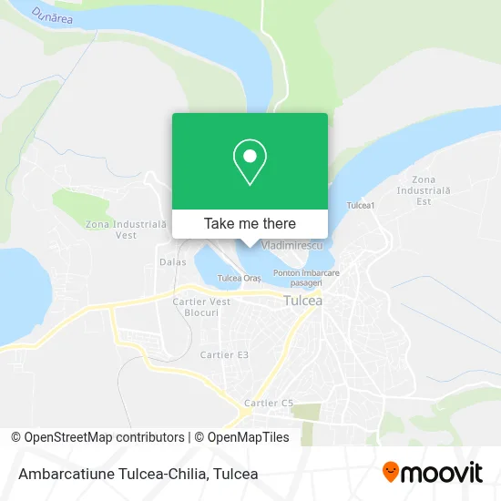 Ambarcatiune Tulcea-Chilia map