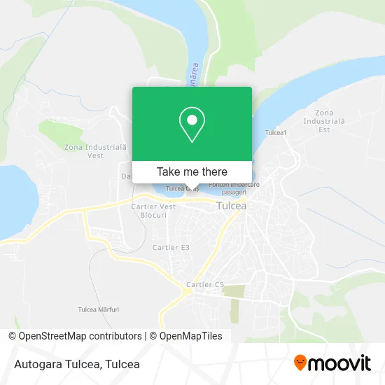 Autogara Tulcea map