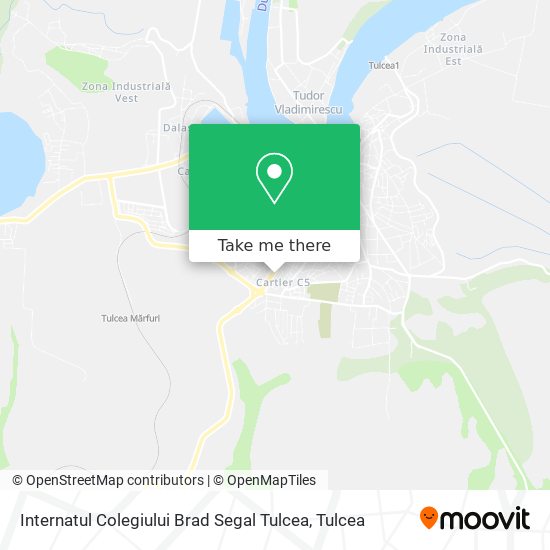 Internatul Colegiului  Brad Segal  Tulcea map