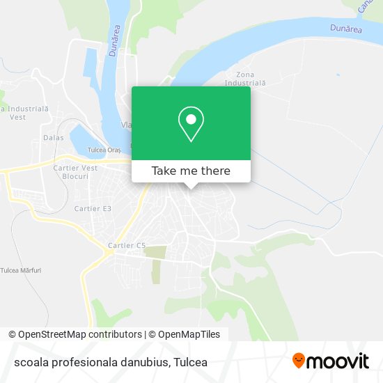 scoala profesionala danubius map