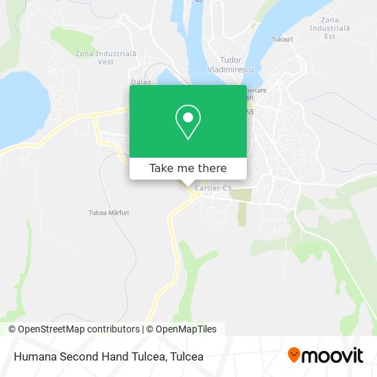 Humana Second Hand Tulcea map