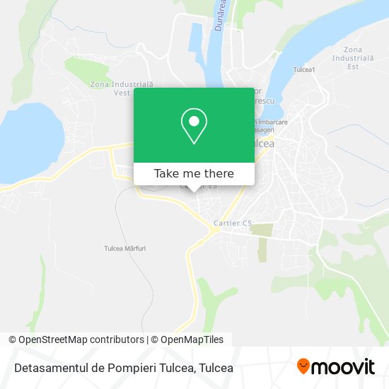 Detasamentul de Pompieri Tulcea map
