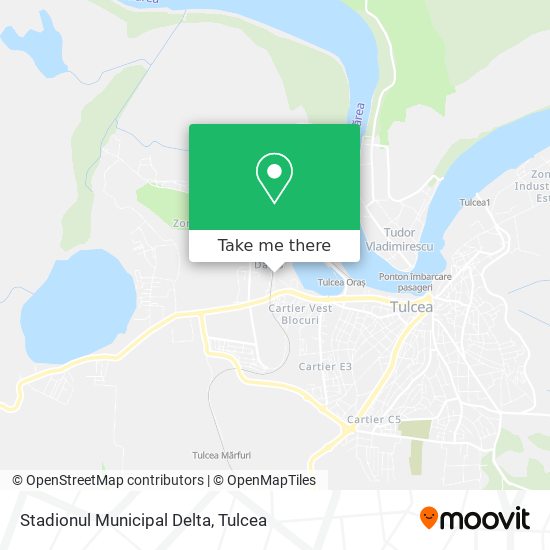 Stadionul Municipal Delta map