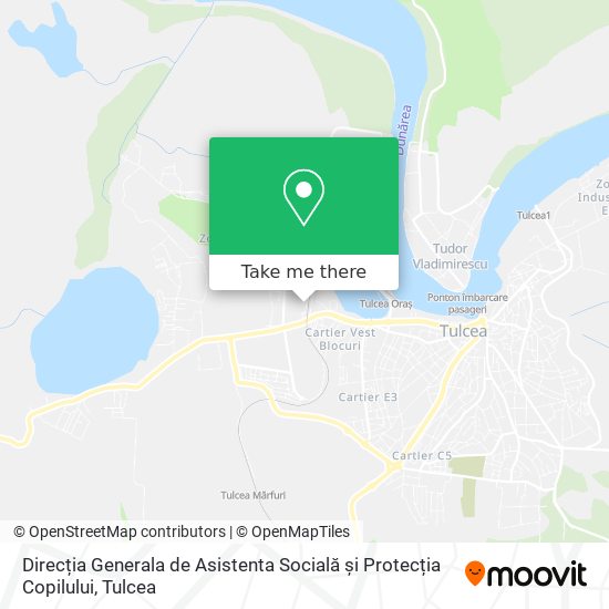 Direcția Generala de Asistenta Socială și Protecția Copilului map