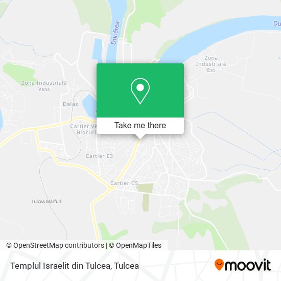 Templul Israelit din Tulcea map