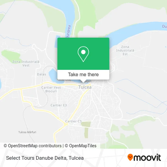 Select Tours Danube Delta map