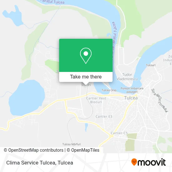 Clima Service Tulcea map