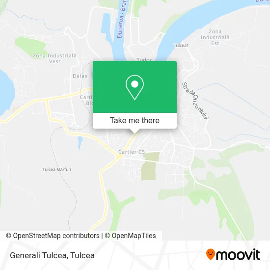 Generali Tulcea map