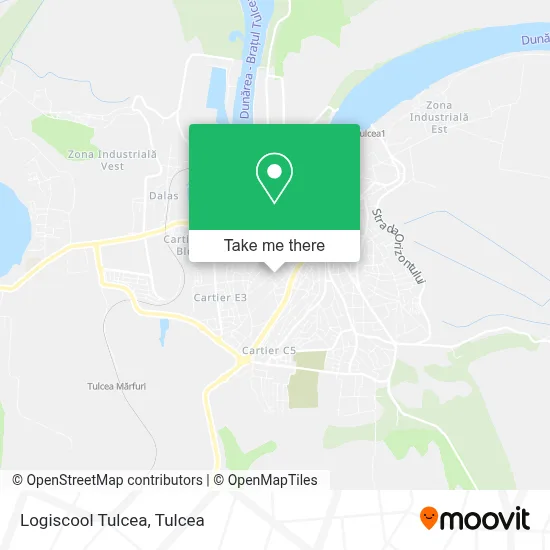 Logiscool Tulcea map