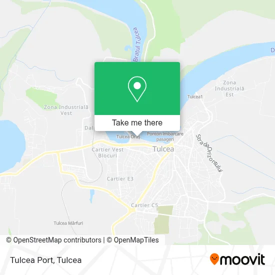 Tulcea Port map