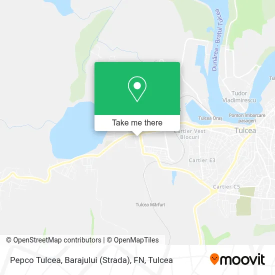Pepco Tulcea, Barajului (Strada), FN map