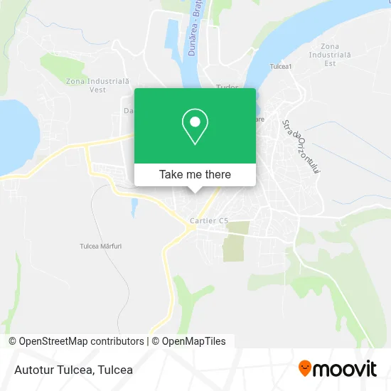 Autotur Tulcea map