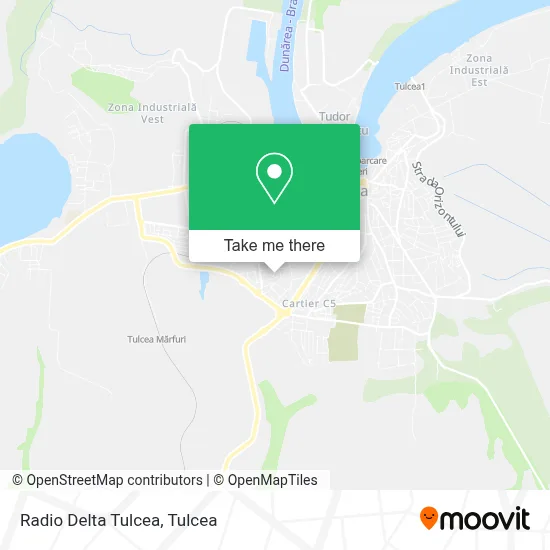 Radio Delta Tulcea map