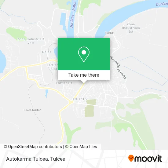 Autokarma Tulcea map
