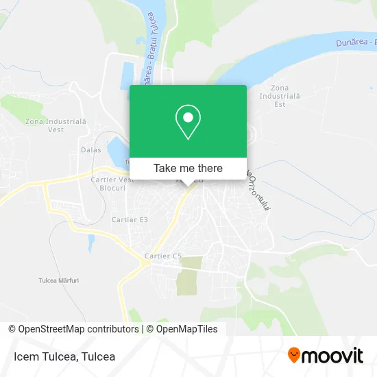 Icem Tulcea map