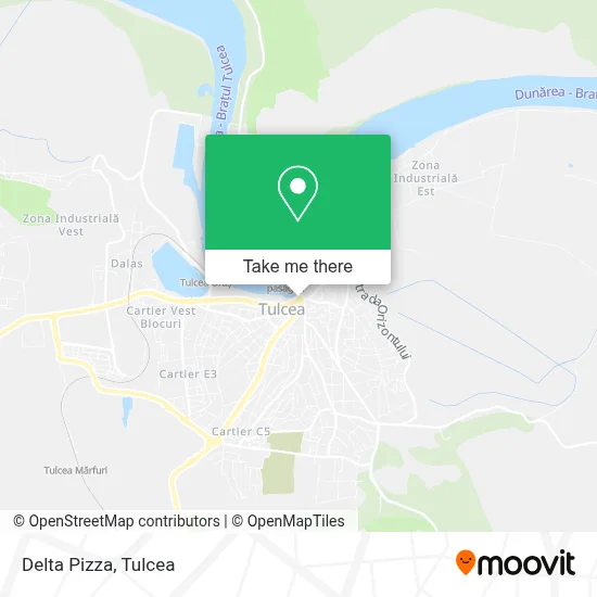 Delta Pizza map