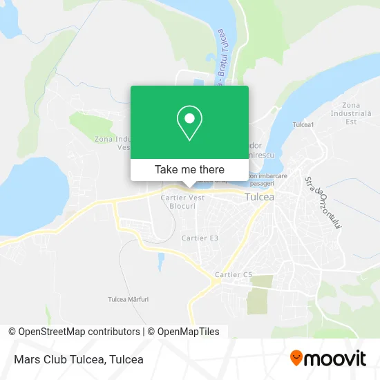 Mars Club Tulcea map